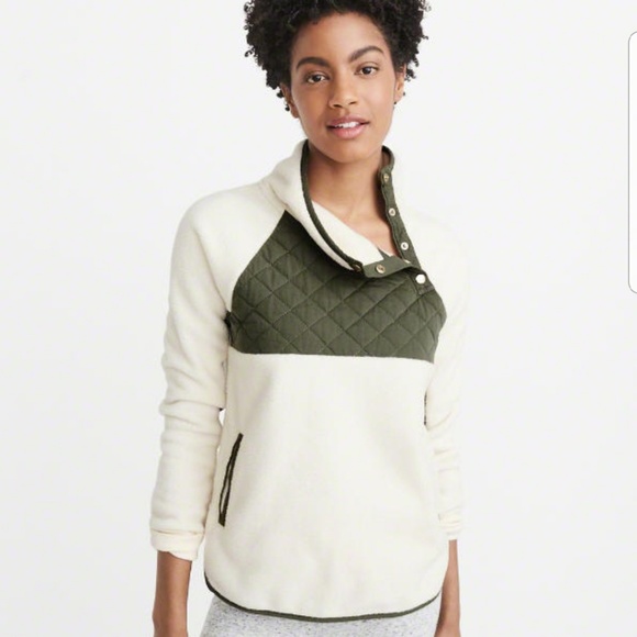Abercrombie & Fitch Tops - Abercrombie and Fitch asymmetrical snap pullover